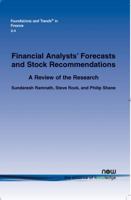 Financial Analysts' Forecasts and Stock Recommendations 1601981627 Book Cover