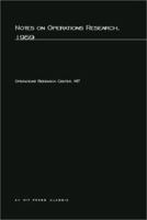 Notes on Operations Research, 1959 1258714086 Book Cover