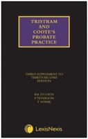Tristram and Coote's Probate Practice Third Supplement to the 32nd edition 1474326331 Book Cover