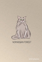 Norwegian Forest 2020 Planner: Weekly + Monthly View Purebred Cat Breeds 6x9 in 2020 Calendar Organizer with Bonus Dotted Grid Pages + Inspirational Quotes + To-Do Lists 1697500471 Book Cover