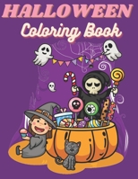Halloween Coloring Book: Halloween Coloring Book For Kids witch's, ghost, bats| happy Halloween coloring book for kids | A Collection of Fun and Easy ... for adults and kids | Kids Halloween Book B08K4SYX38 Book Cover