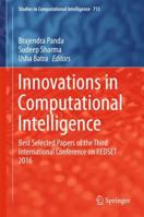 Innovations in Computational Intelligence: Best Selected Papers of the Third International Conference on Redset 2016 9811045542 Book Cover