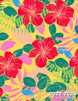 2020-2024 Five Year Planner: Tropical Flowers, 60 Months Calendar, 5 Year Monthly Appointment Notebook, Agenda Schedule Organizer Logbook with Holidays and inspirational Quotes 1697398456 Book Cover