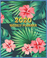 2020 Weekly Planner: January - December 2020 Monthly View Weekly View with Hourly AM/PM Calendar Views Monthly Review & Performance and Floral Nature Cover - Monday start 1706008317 Book Cover