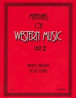 Materials of Western Music Part 2 0769285821 Book Cover