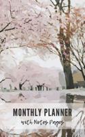 Monthly Planner with Notes Pages: Undated Monthly Planner for One Year with Notes Pages 12 Months Calendar Schedule Organizer Agenda To Do List 5x8 Inch Notebook (Volume 6) 1083024027 Book Cover
