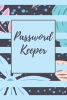 Password Keeper: Baby Blue Pretty Password Log Book and Online Organizer To Protect Your Personal Internet Website Login and Username Information. Large Print. Great Gift for Anyone! 170851905X Book Cover