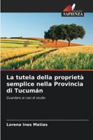 La tutela della proprietà semplice nella Provincia di Tucumán (Italian Edition) B0FBN692P3 Book Cover