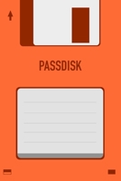 Orange Passdisk Floppy Disk 3.5 Diskette Retro Password log [110pages][6x9]: Vintage Retrowave Vaporwave Theme 1673523129 Book Cover