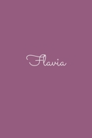 Flavia: notebook with the name on the cover, elegant, discreet, official notebook for notes, dot grid notebook, B084B2Y37P Book Cover