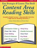 Easy Strategies & Lessons That Build Content Area Reading Skills (Grades 4-8) 0439040922 Book Cover