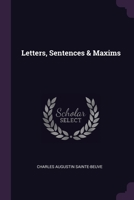 Letters, Sentences & Maxims 1377413950 Book Cover