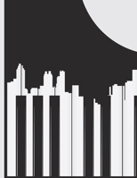 Piano Keys Made with City Skyline: 8.5 x 11 College Ruled Notebook 1658134923 Book Cover