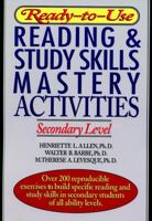 Ready-to-Use Reading & Study Skills Mastery Activities: Secondary Level (J-B Ed: Ready-to-Use Activities) 0876285930 Book Cover