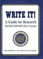 Write It!: A Guide for Research 1563086891 Book Cover