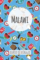 Malawi Diario di Viaggio: Pianificatore di viaggio I Pianificatore di viaggio su strada I Diario a griglia a punti I taccuino I Diario tascabile I Regalo per Backpacker (Italian Edition) 1658692624 Book Cover