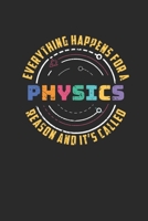 Everything Happens For A Reason And It's Called Physics: Graph Paper Notebook (6" x 9" - 120 pages) Simple Physics Notebook for Daily Journal, Diary, and Gift 1710128909 Book Cover