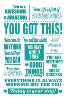 You Got This Teal Journal: 6x9 Lined Journal : Teal Inspirational Quote Notebook for Mom, Teenage Girls, College Students : Fight Cancer Gifts 1724815806 Book Cover