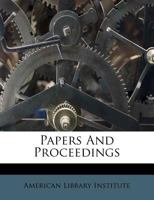 Papers and Proceedings 1147162557 Book Cover