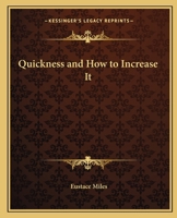 Quickness and How to Increase It 0766177580 Book Cover