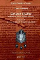 Genizah Studies In Memory of Doctor Solomon Schechter: Geonic and Early Karaitic Halakah (Volume 2) 1593330367 Book Cover