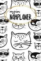 Nähplaner: für deine neuen Nähprojekte | zum Ausfüllen | 120 Seiten | A5 | Maßtabellen | Projektseiten und Inhaltsverzeichnis | Dokumentiere ... | Motiv: Coole Katzen (German Edition) 1659413826 Book Cover