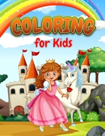 Princess Coloring Book: Beautiful Princess Coloring book for kids age 4-8 1794741844 Book Cover