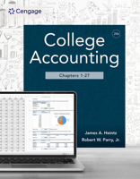 College Accounting, Chapters 1-27 0357989384 Book Cover