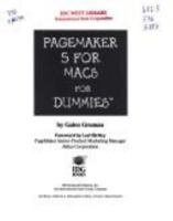 Pagemaker 5 for Macs for Dummies 1568841787 Book Cover
