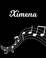 Ximena: Sheet Music Note Manuscript Notebook Paper Personalized Custom First Name Initial X Musician Composer Instrument Composition Book 12 Staves a Page Staff Line Notepad Notation Guide Create Comp 1704112877 Book Cover