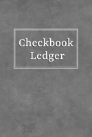Checkbook Ledger: Small Checkbook Debit Card Register for Checking Accounts & Personal Budgeting with 6 Column Payment Record and 4-Year At-A-Glance Calendar - Alternating Gray and White Lines Gray 1697010679 Book Cover