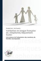 Validation En Langue Franaaise Du Astepfamily Adjustment Scalea 3838140052 Book Cover