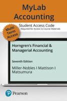 Mylab Accounting with Pearson Etext -- Access Card -- For Horngren's Financial & Managerial Accounting 0136516254 Book Cover