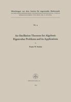 Oscillation Theorem for Algebraic Eigenvalue Problems and Its Applications 3034840756 Book Cover