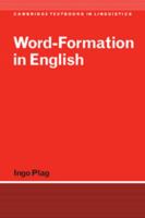 Word-Formation in English 1316623297 Book Cover