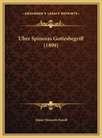 Uber Spinozas Gottesbegriff 1018321489 Book Cover