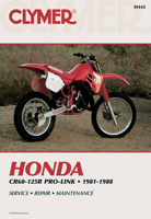 Honda: Cr60-125R Pro-Link, 1981-1988 : Service, Repair, Maintenance (Clymer motorcycle repair series) (Clymer motorcycle repair series) 0892874635 Book Cover