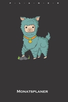 Lama steht in einem Häufchen Monatsplaner: Monatsübersicht (Termine, Ziele, Notizen, Wochenplan) für Lama und Alpaka Liebhaber und Freunde (German Edition) 165963735X Book Cover