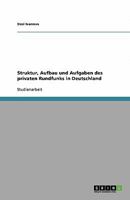 Struktur, Aufbau und Aufgaben des privaten Rundfunks in Deutschland 3640344219 Book Cover