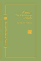 Kant: The Philosophy of Right : Rose (Reprints of Scholarly Excellence) 0865544433 Book Cover