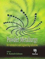 Powder Metallurgy: for Automotive and Engineering Industries 8173199345 Book Cover