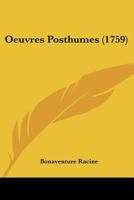 Oeuvres Posthumes (1759) 1273485106 Book Cover