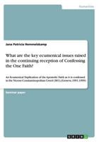What are the key ecumenical issues raised in the continuing reception of Confessing the One Faith? 3656718687 Book Cover