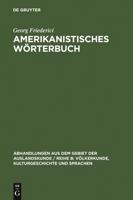 Amerikanistisches W�rterbuch 3110980207 Book Cover