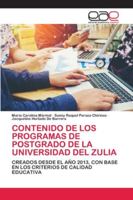 Contenido de Los Programas de Postgrado de la Universidad del Zulia 6200426805 Book Cover