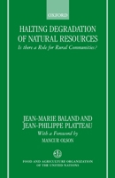 Halting Degradation of Natural Resources: Is there a Role for Rural Communities? 0198290616 Book Cover
