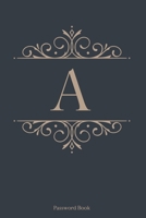 A: Password Book, 6''x9'', 110 pages,Dark Blue Cover with Gold Letter, Premium Password Book, Password Book with Tabs, Password Book Alphabetical with ... Record Book, Internet Password Organizer 1658247922 Book Cover