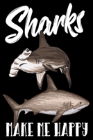 Shark Journal: high quality book spine thematic motif white paper, dotgrid 120 pages for your ideas Approx. DIN A5 (6 x9 inch) large 1654963186 Book Cover