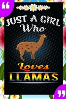 Just A Girl Who Loves Llamas: A Great Gift Lined Journal Notebook For Llama Lovers.Best Idea For Thanksgiving/Christmas/Birthday Gifts 1676584811 Book Cover