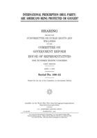 International prescription drug parity: are Americans being protected or gouged? B085K5S3RW Book Cover